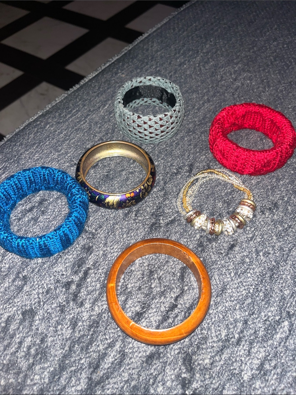 Mixed Color Women's Bracelet Set — Blue, Red, Teal, Gold, Brown